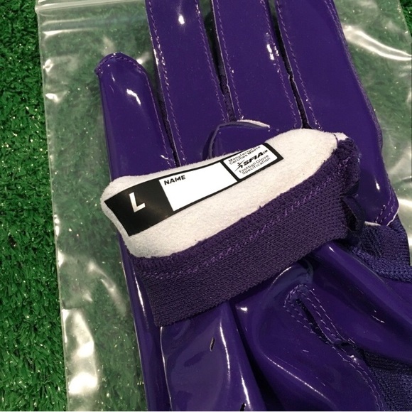 NEW NIKE VAPOR KNIT 4.0 WR FOOTBALL GLOVES LARGE WITH STREAMER TOWEL - Picture 5 of 7